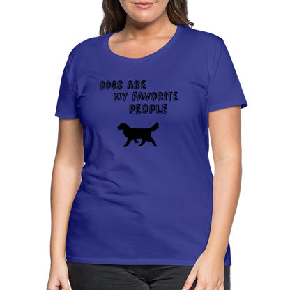 Frauen Premium T-Shirt -  Favorite Dog - Königsblau