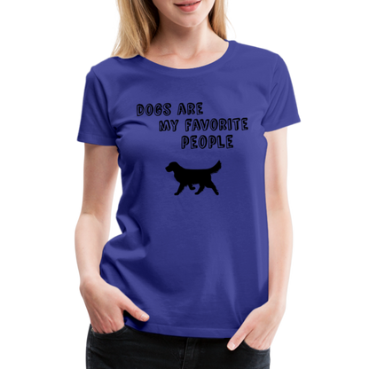 Frauen Premium T-Shirt -  Favorite Dog - Königsblau