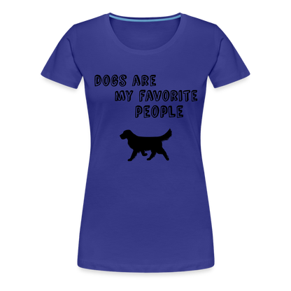 Frauen Premium T-Shirt -  Favorite Dog - Königsblau