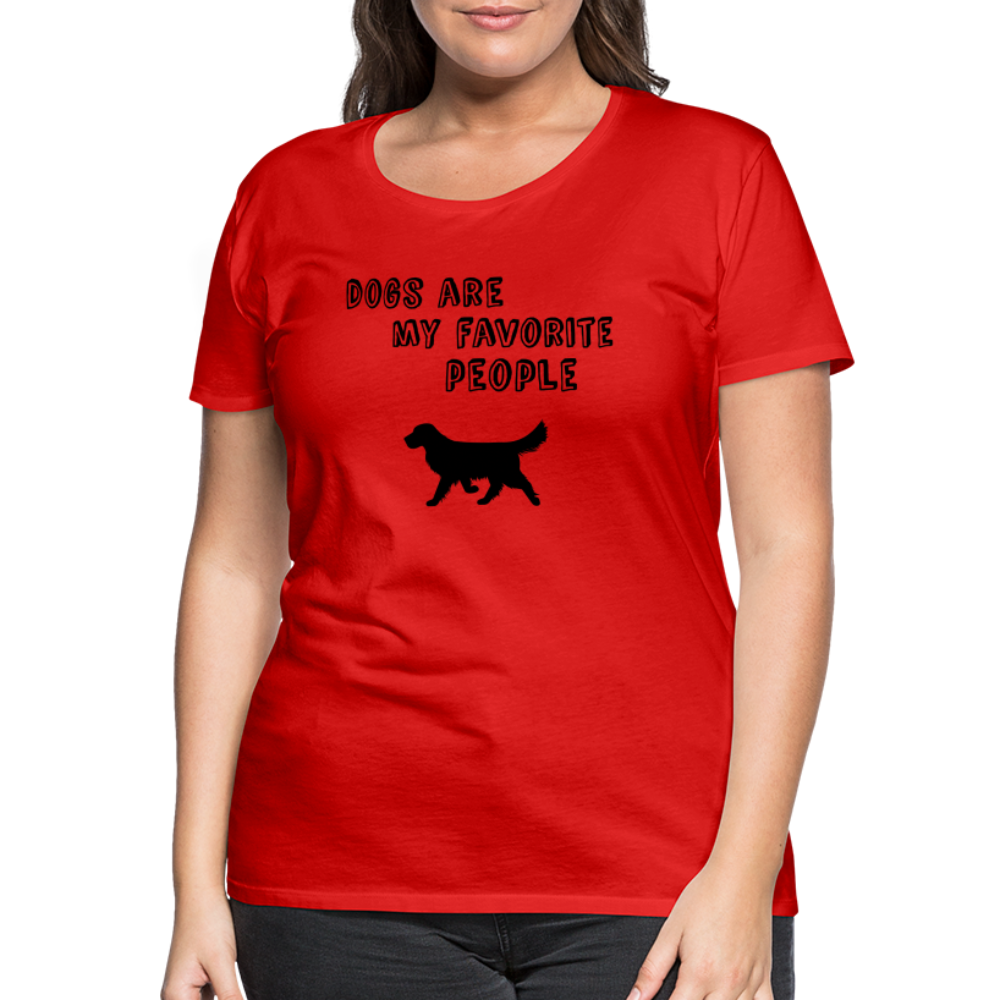 Frauen Premium T-Shirt -  Favorite Dog - Rot