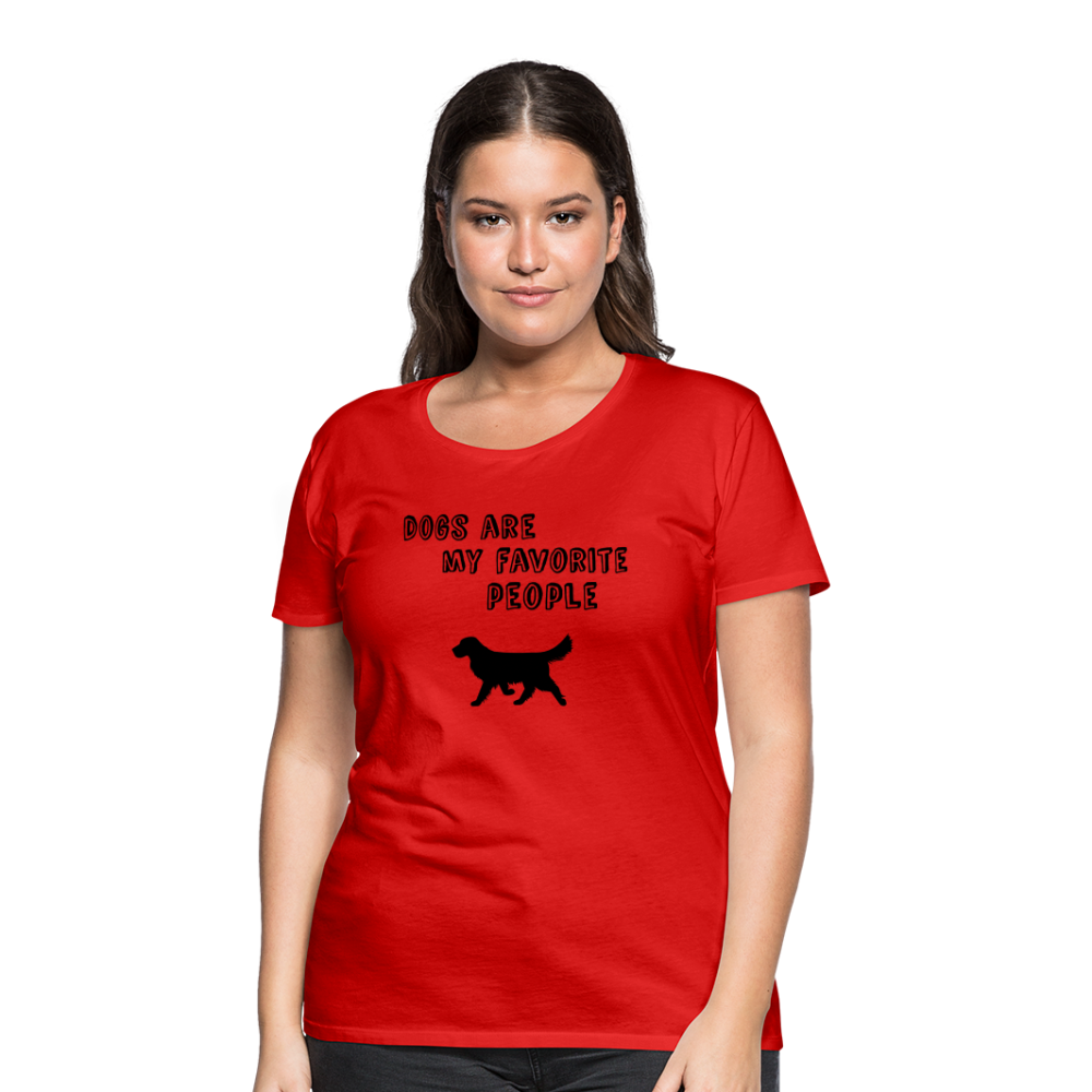 Frauen Premium T-Shirt -  Favorite Dog - Rot