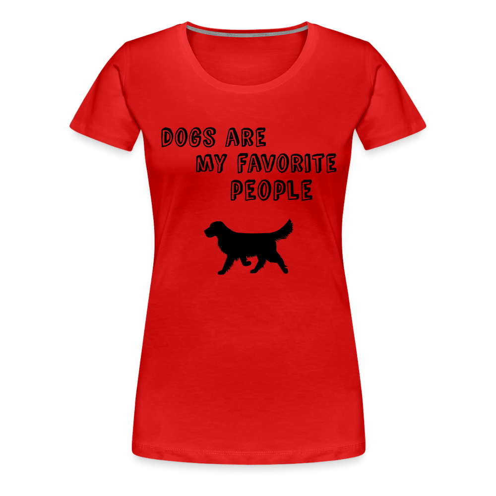 Frauen Premium T-Shirt -  Favorite Dog - Rot