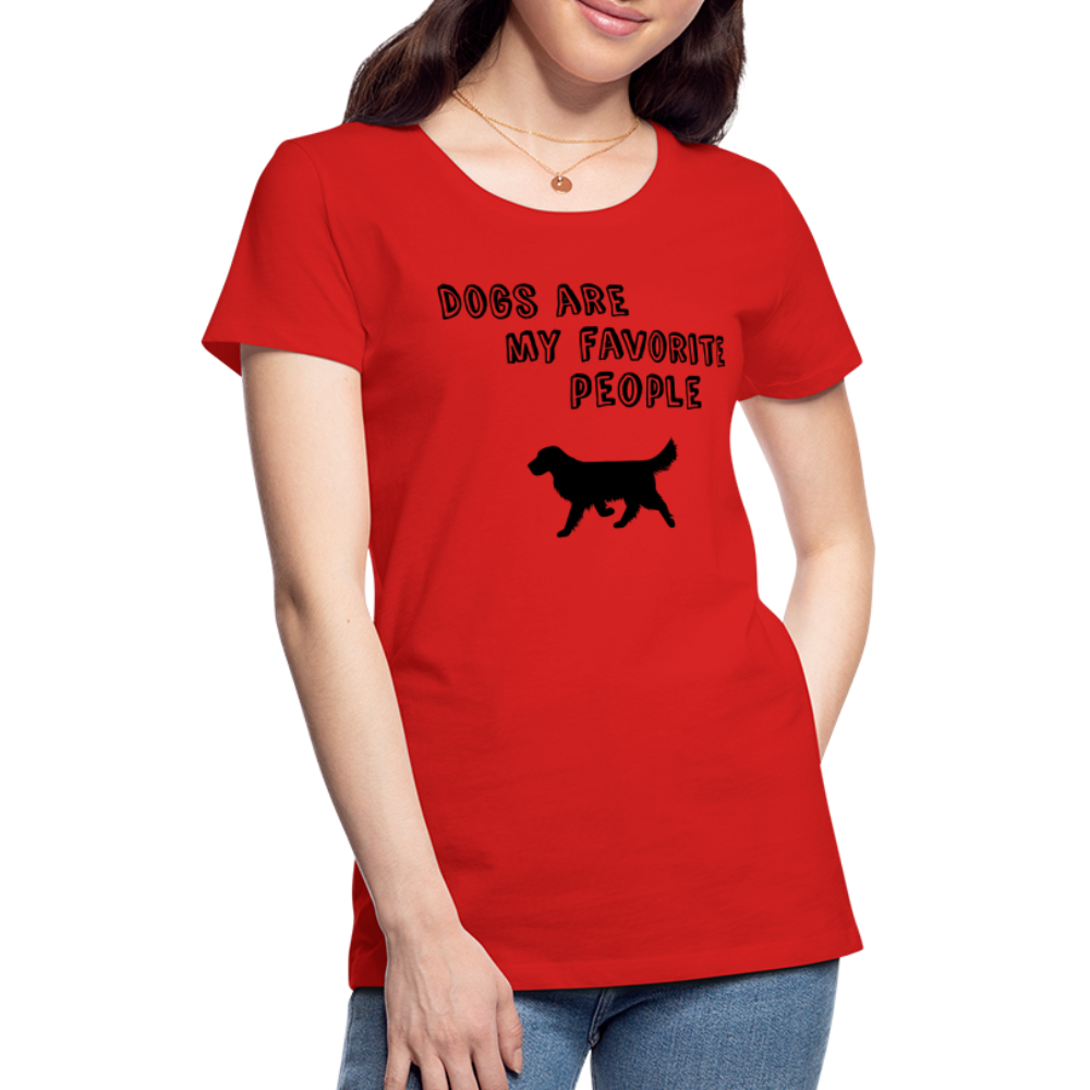 Frauen Premium T-Shirt -  Favorite Dog - Rot