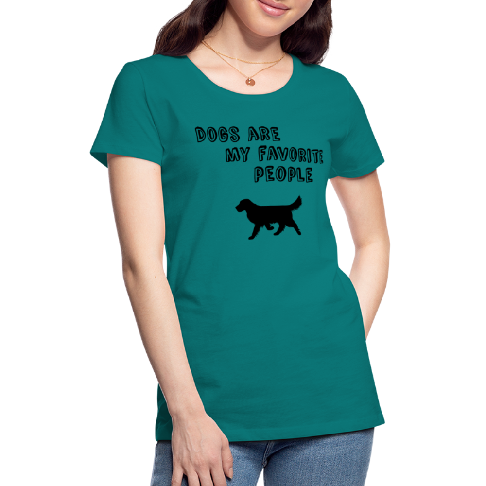 Frauen Premium T-Shirt -  Favorite Dog - Divablau