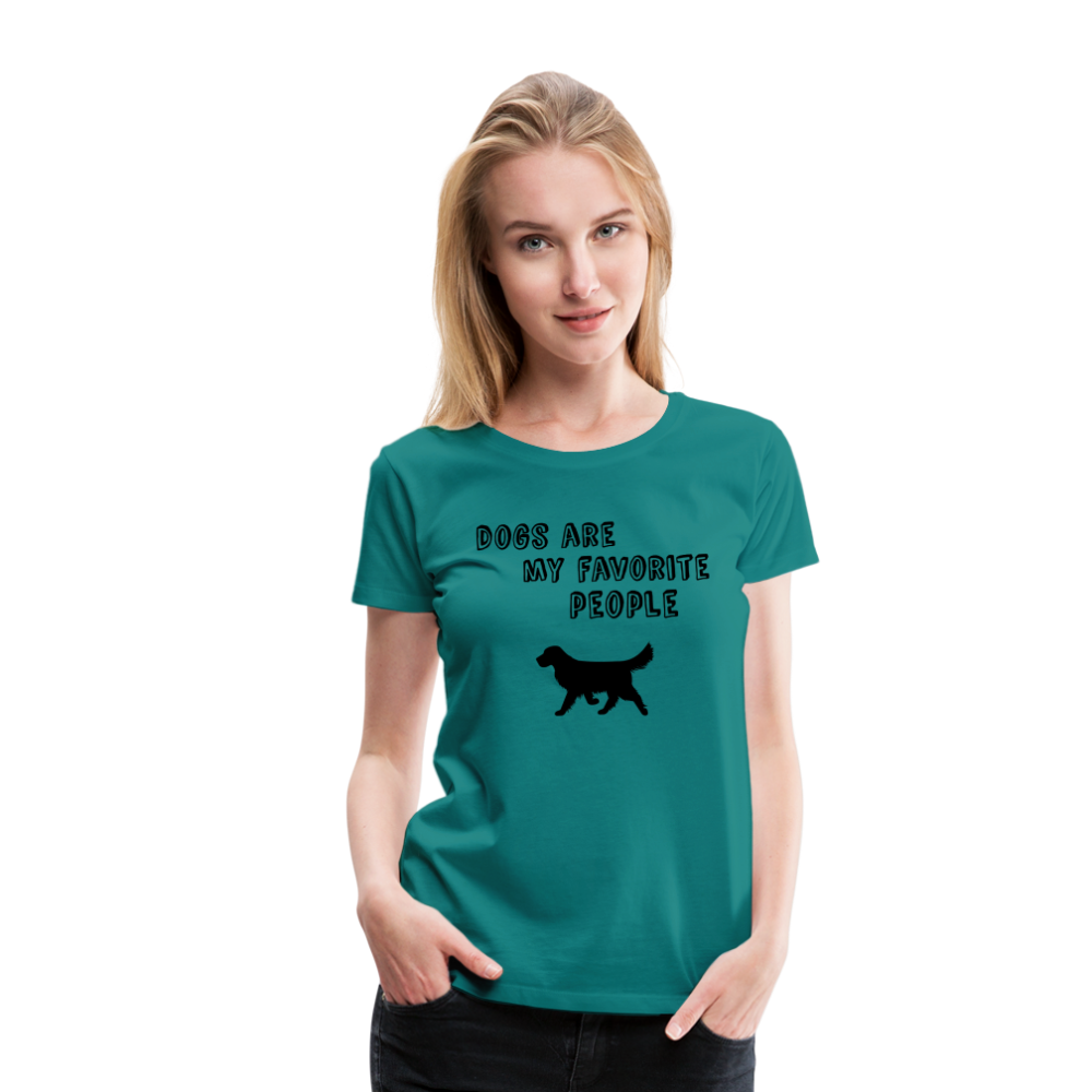 Frauen Premium T-Shirt -  Favorite Dog - Divablau