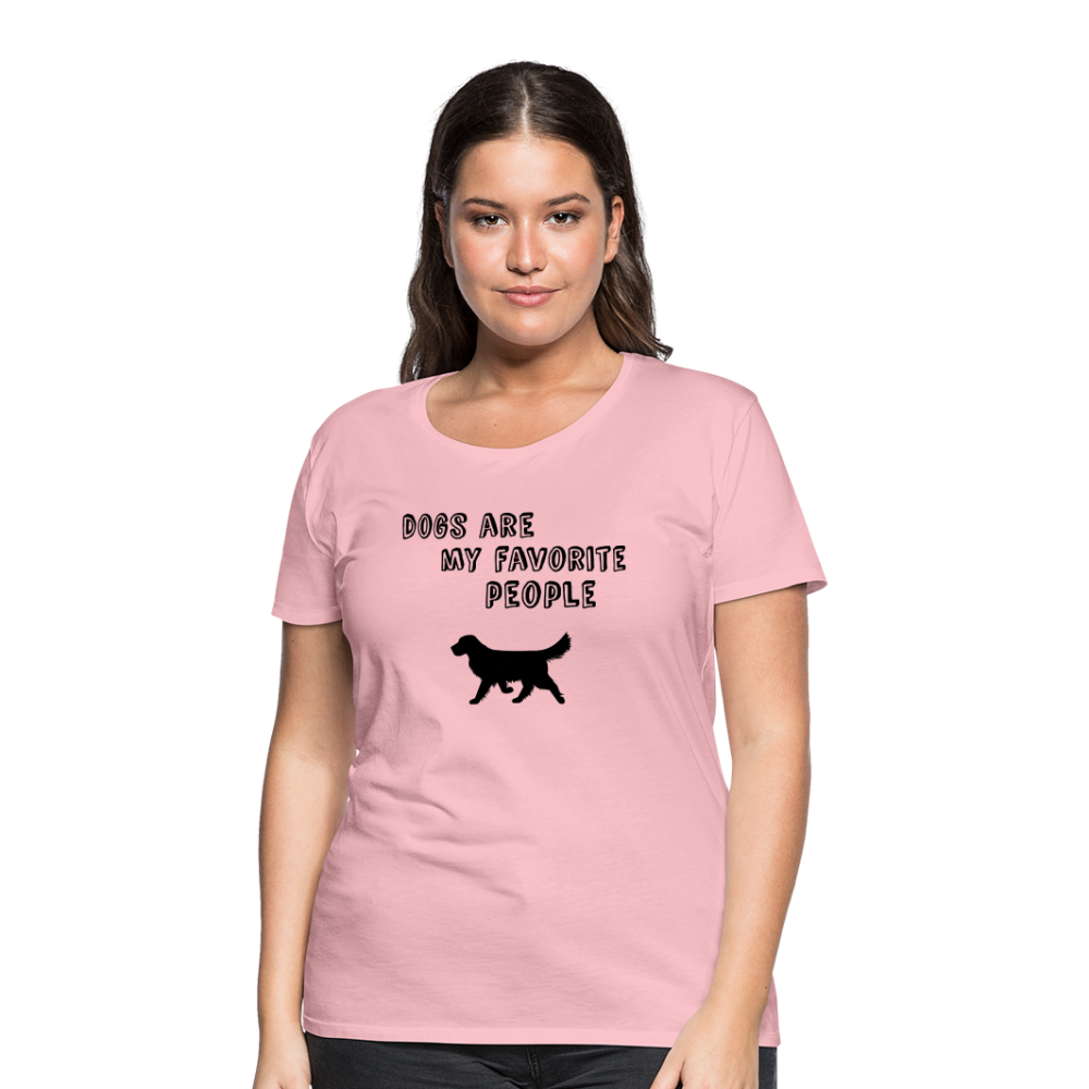 Frauen Premium T-Shirt -  Favorite Dog - Hellrosa