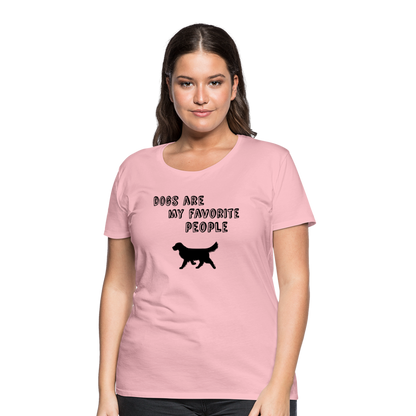 Frauen Premium T-Shirt -  Favorite Dog - Hellrosa