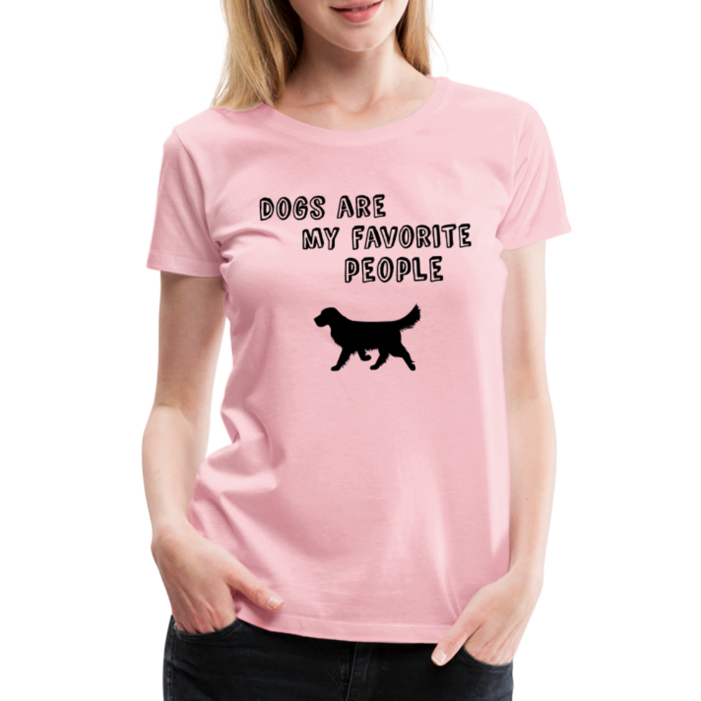 Frauen Premium T-Shirt -  Favorite Dog - Hellrosa