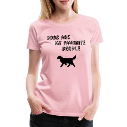 Frauen Premium T-Shirt -  Favorite Dog - Hellrosa