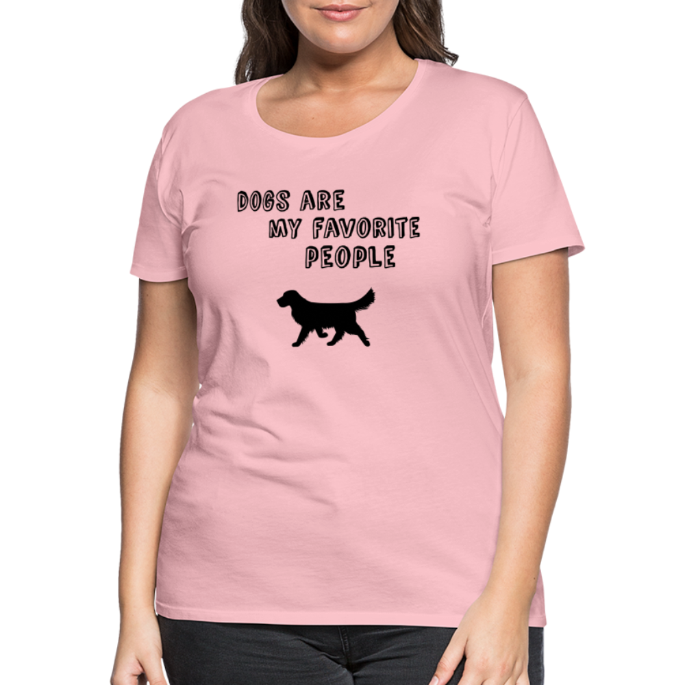 Frauen Premium T-Shirt -  Favorite Dog - Hellrosa