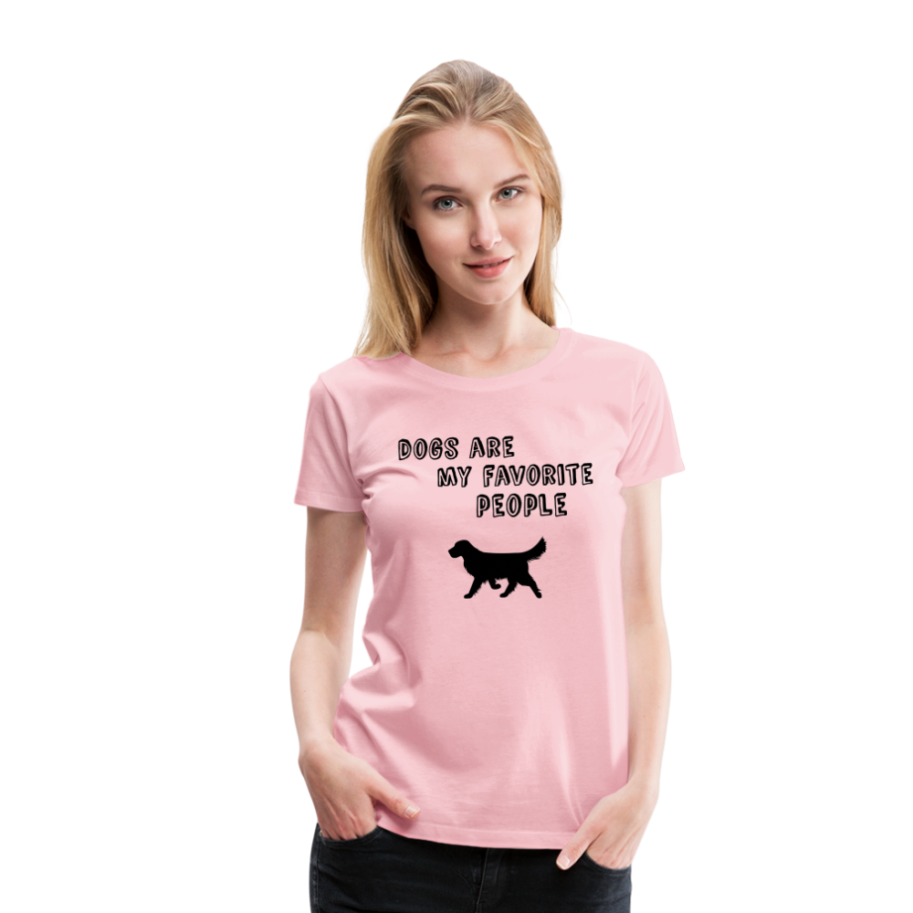 Frauen Premium T-Shirt -  Favorite Dog - Hellrosa