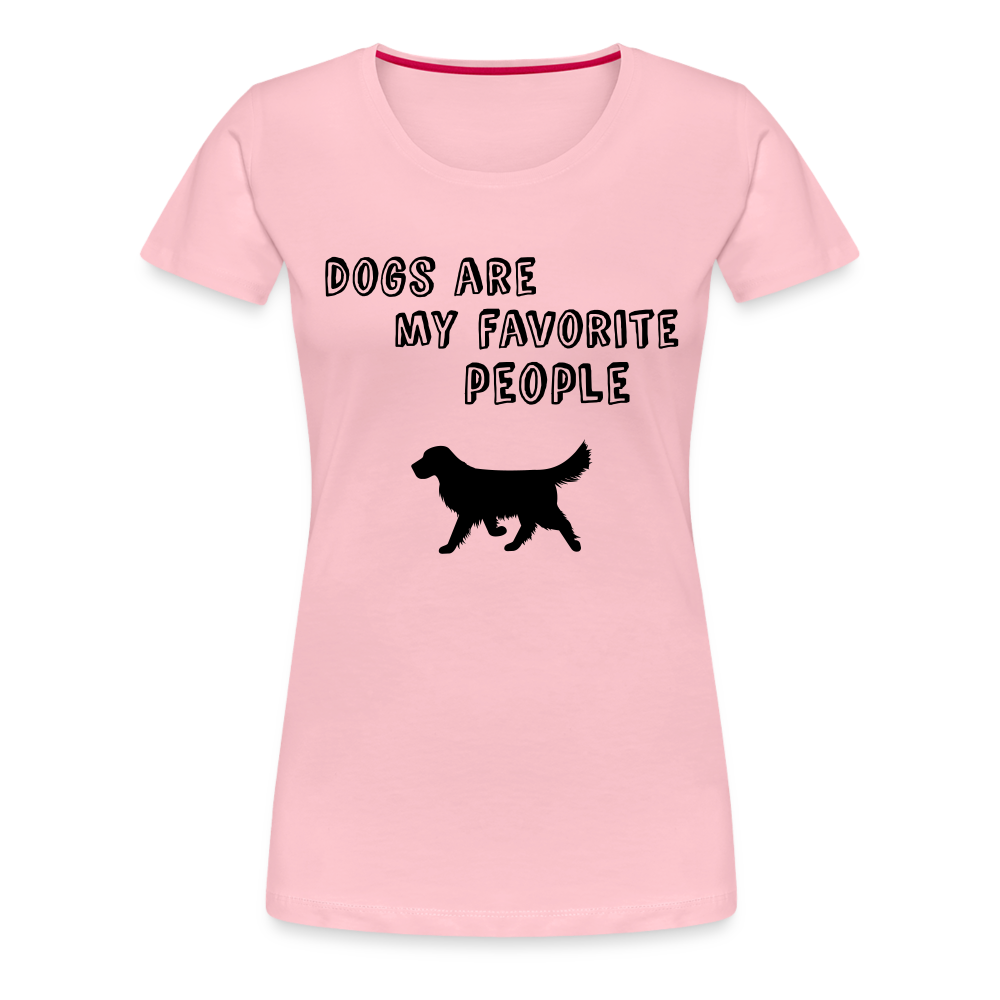 Frauen Premium T-Shirt -  Favorite Dog - Hellrosa