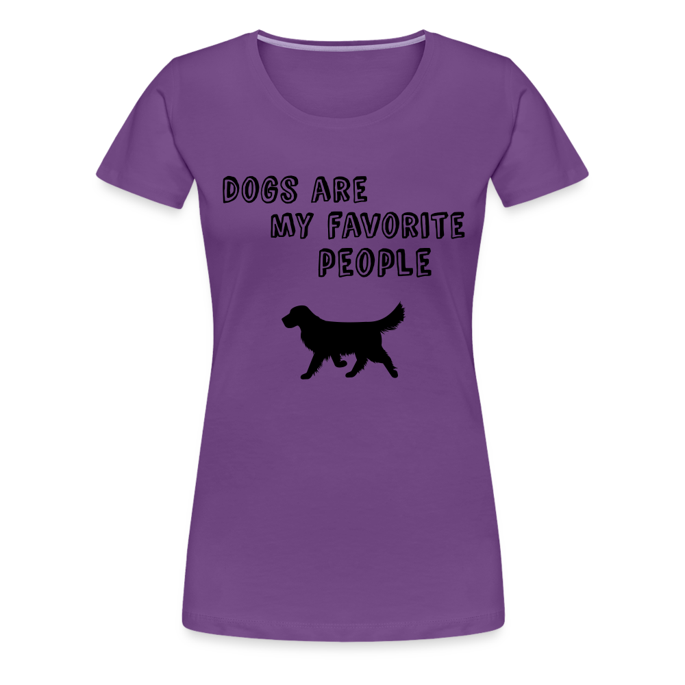 Frauen Premium T-Shirt -  Favorite Dog - Lila