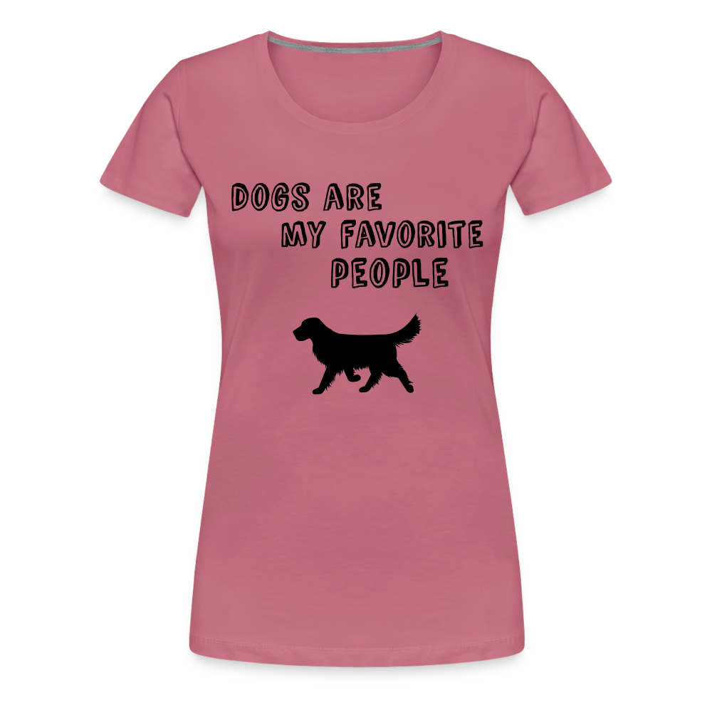 Frauen Premium T-Shirt -  Favorite Dog - Malve