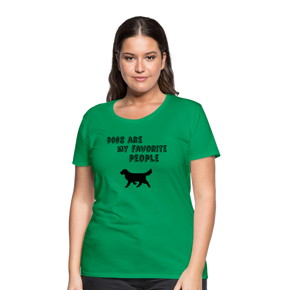 Frauen Premium T-Shirt -  Favorite Dog - Kelly Green