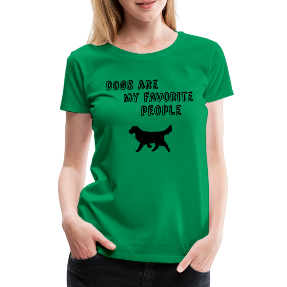 Frauen Premium T-Shirt -  Favorite Dog - Kelly Green