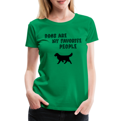 Frauen Premium T-Shirt -  Favorite Dog - Kelly Green