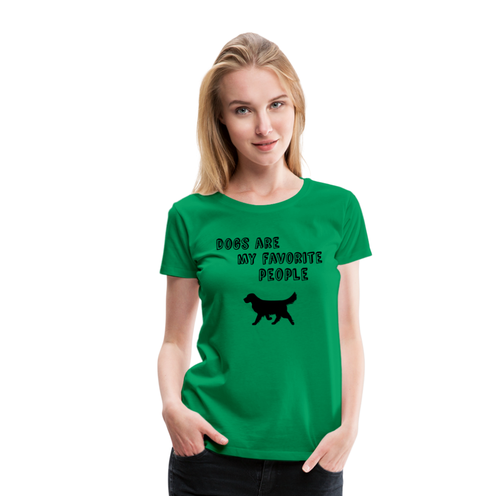 Frauen Premium T-Shirt -  Favorite Dog - Kelly Green