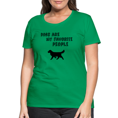 Frauen Premium T-Shirt -  Favorite Dog - Kelly Green