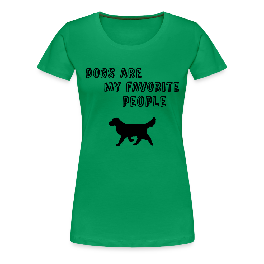 Frauen Premium T-Shirt -  Favorite Dog - Kelly Green