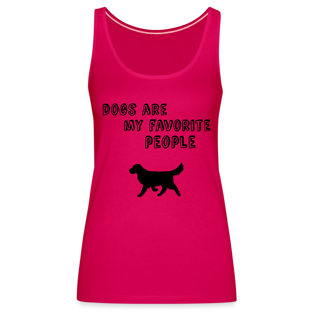 Frauen Premium Tank Top - dunkles Pink