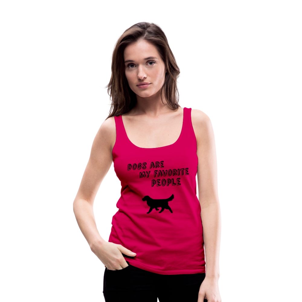 Frauen Premium Tank Top - dunkles Pink