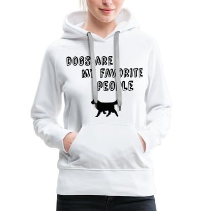 Frauen Premium Hoodie - Favorite Dog - weiß