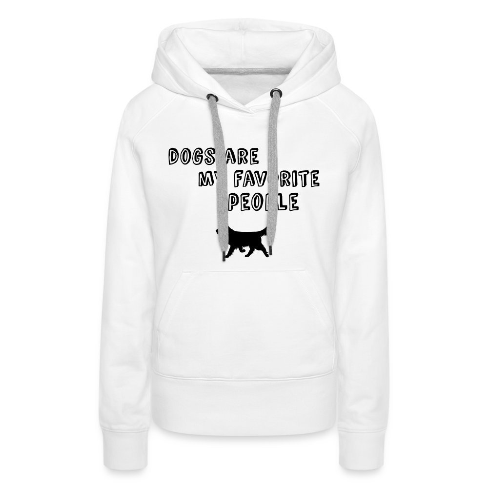 Frauen Premium Hoodie - Favorite Dog - weiß