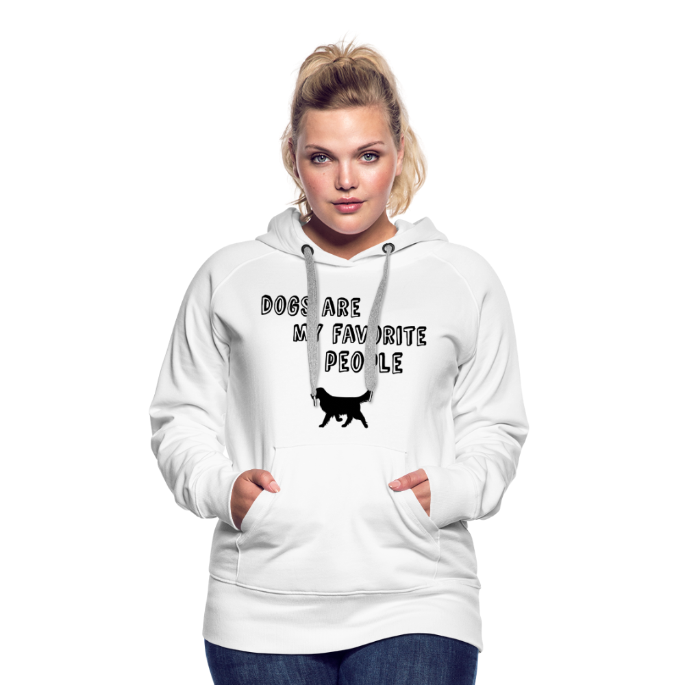 Frauen Premium Hoodie - Favorite Dog - weiß