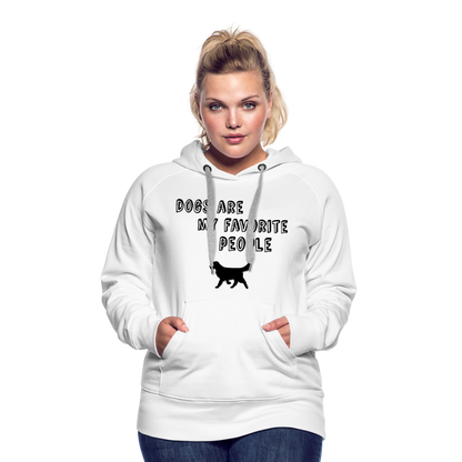 Frauen Premium Hoodie - Favorite Dog - weiß