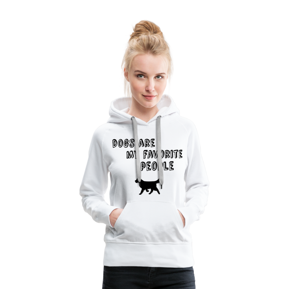 Frauen Premium Hoodie - Favorite Dog - weiß