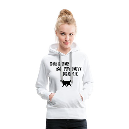 Frauen Premium Hoodie - Favorite Dog - weiß