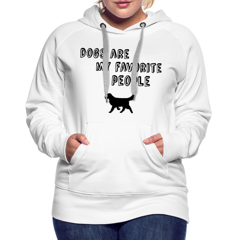 Frauen Premium Hoodie - Favorite Dog - weiß