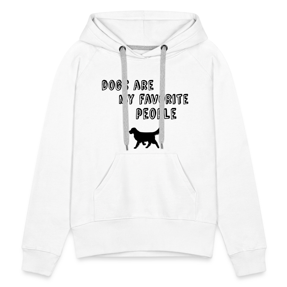 Frauen Premium Hoodie - Favorite Dog - weiß