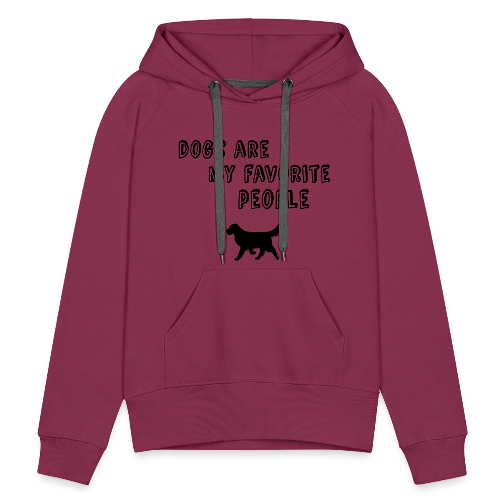 Frauen Premium Hoodie - Favorite Dog - Bordeaux