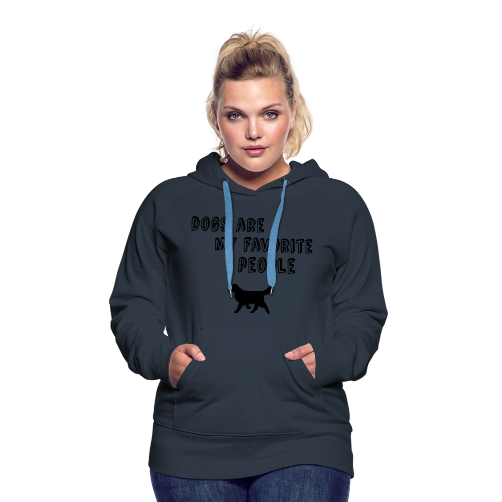 Frauen Premium Hoodie - Favorite Dog - Navy