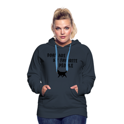 Frauen Premium Hoodie - Favorite Dog - Navy