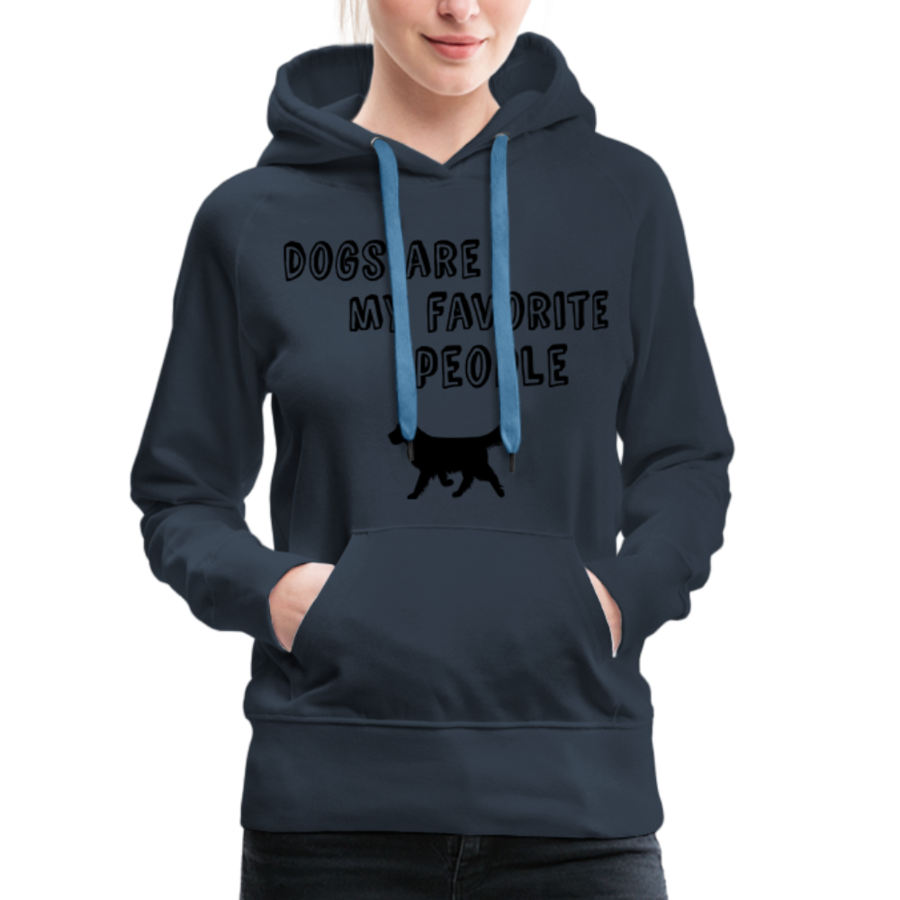 Frauen Premium Hoodie - Favorite Dog - Navy