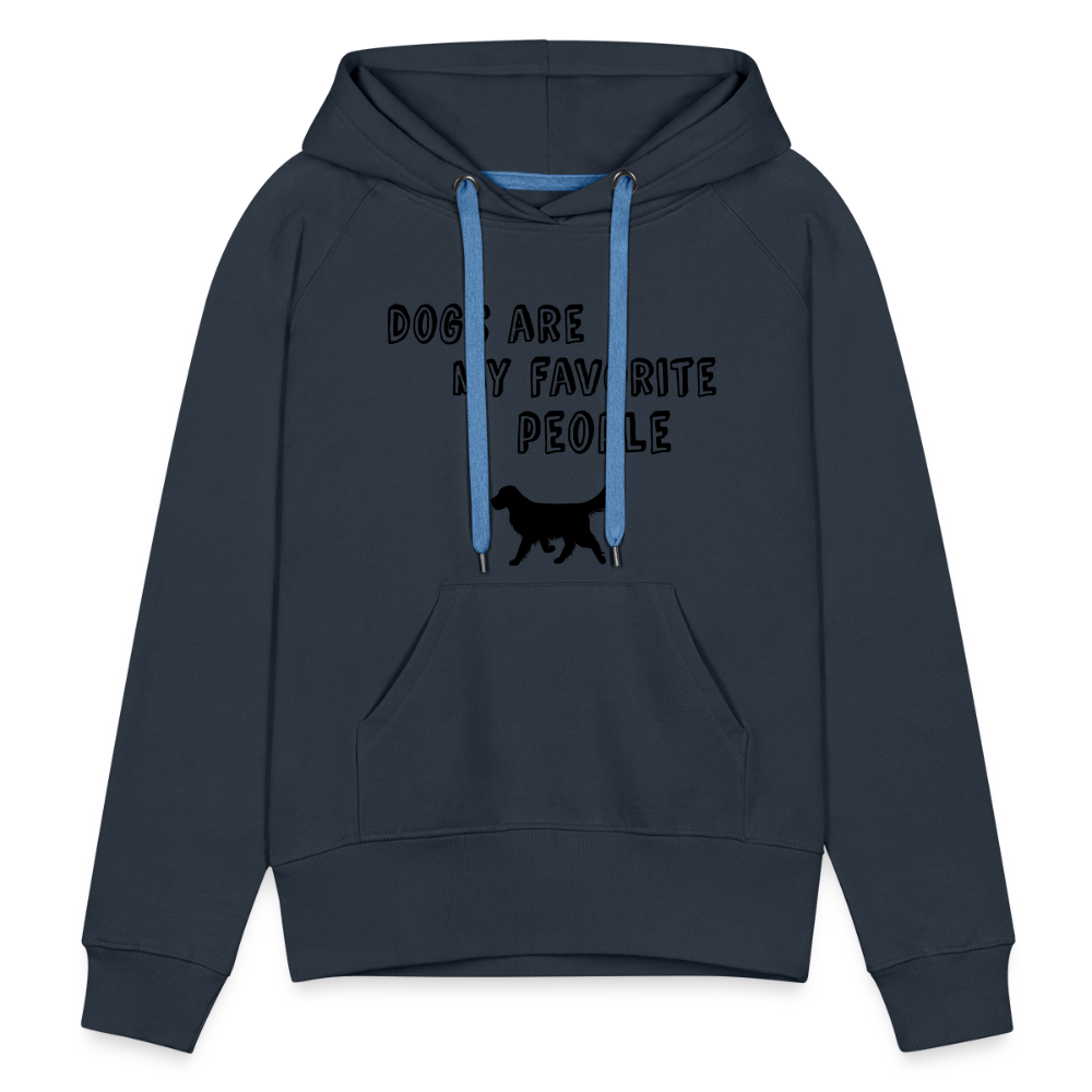 Frauen Premium Hoodie - Favorite Dog - Navy