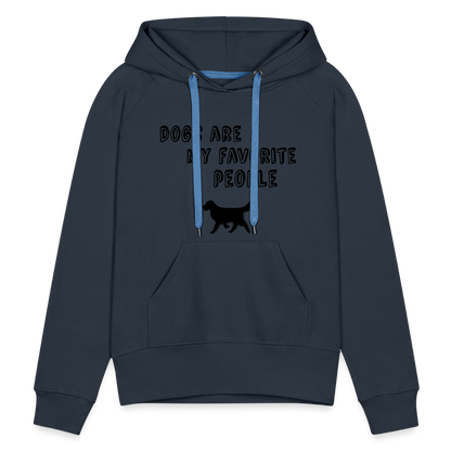 Frauen Premium Hoodie - Favorite Dog - Navy