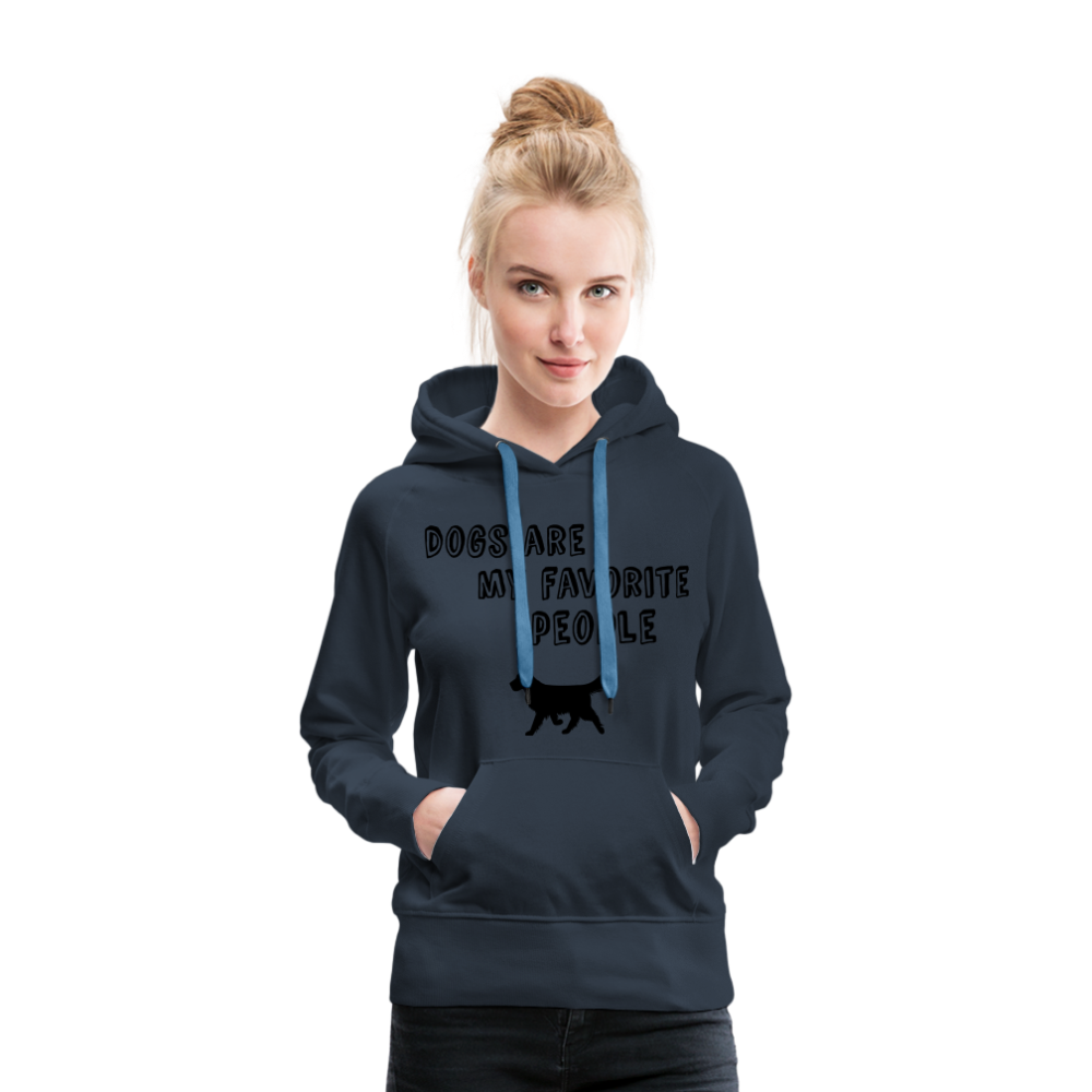 Frauen Premium Hoodie - Favorite Dog - Navy