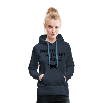 Frauen Premium Hoodie - Favorite Dog - Navy