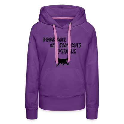 Frauen Premium Hoodie - Favorite Dog - Purple