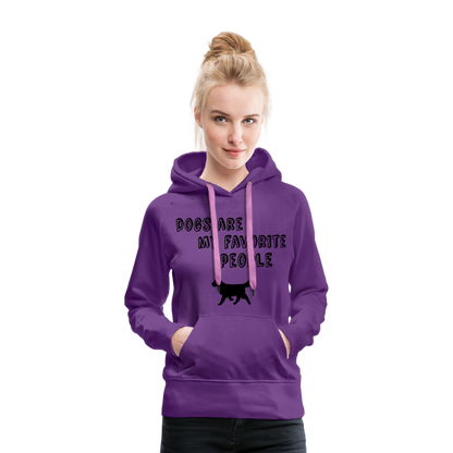 Frauen Premium Hoodie - Favorite Dog - Purple