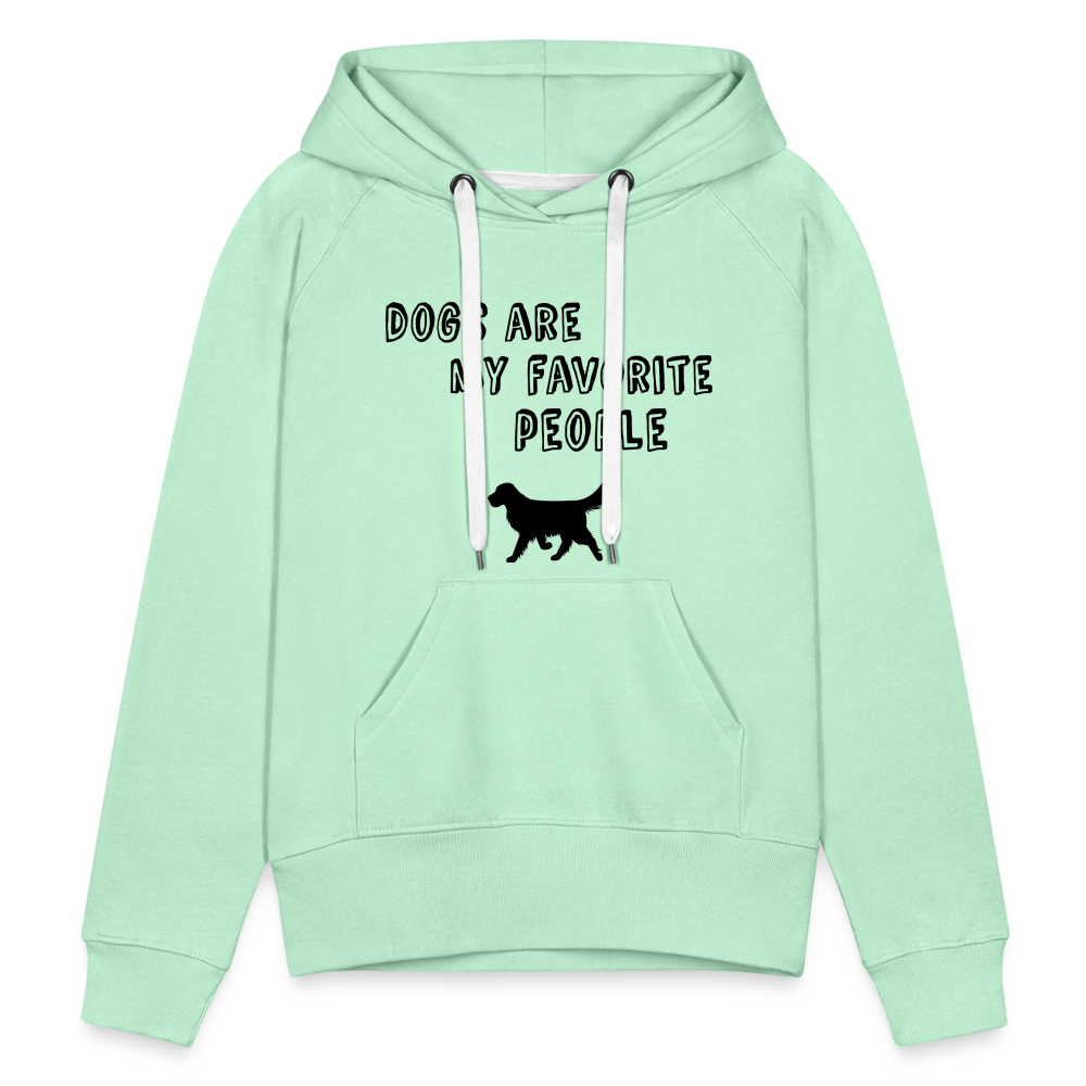 Frauen Premium Hoodie - Favorite Dog - helles Mintgrün