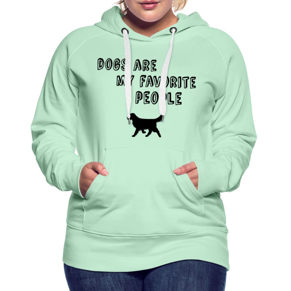 Frauen Premium Hoodie - Favorite Dog - helles Mintgrün