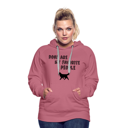 Frauen Premium Hoodie - Favorite Dog - Malve