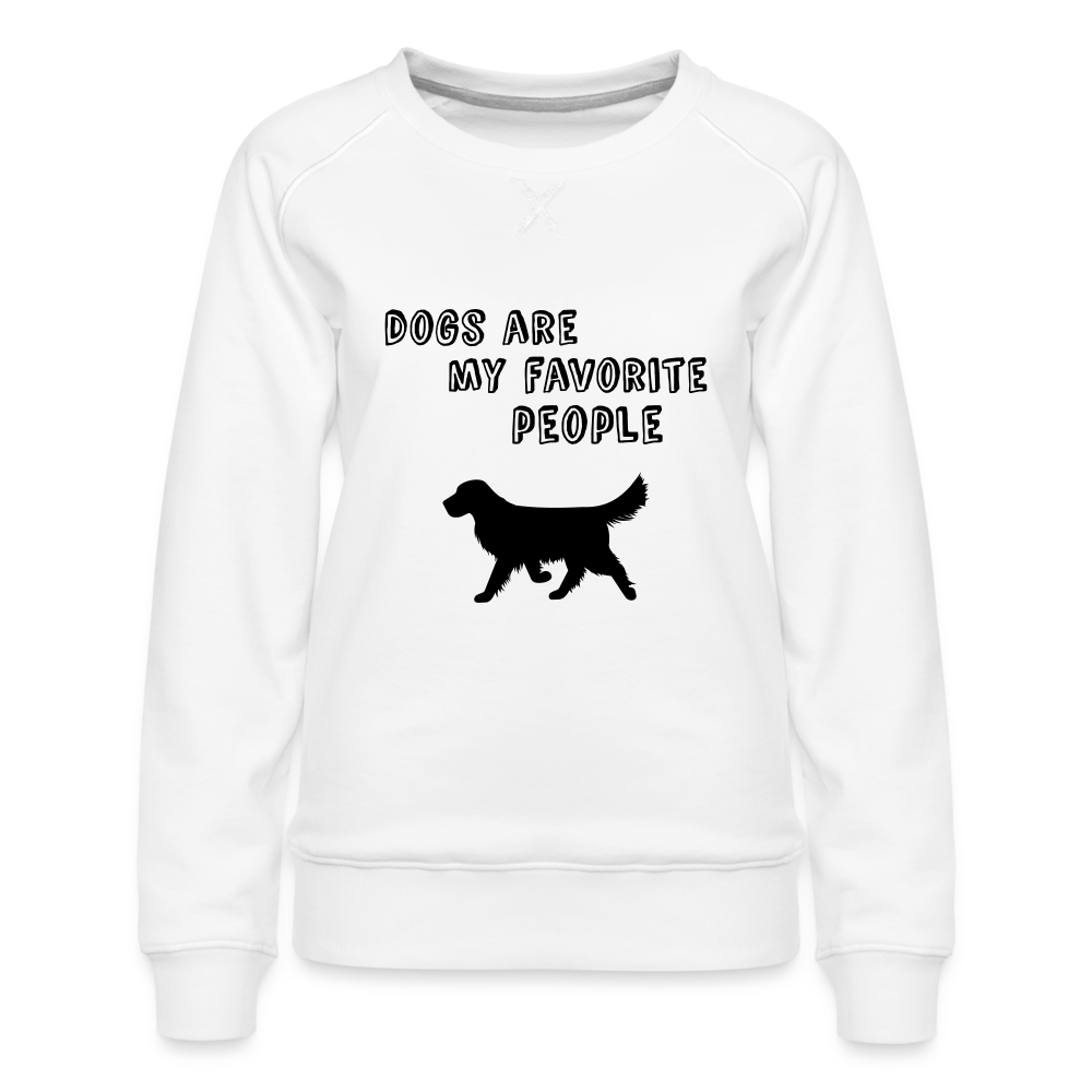 Frauen Premium Pullover - Favorite Dog - weiß