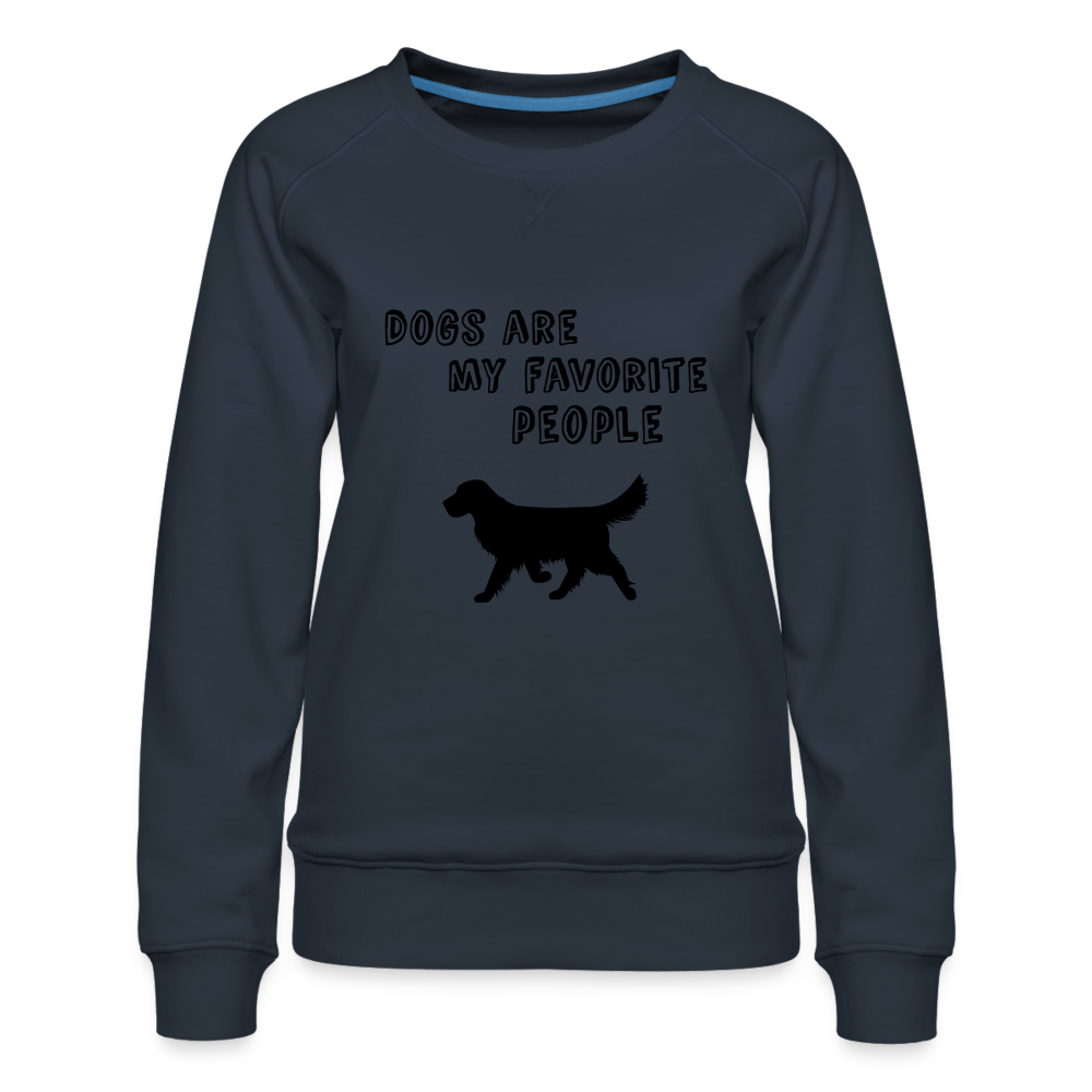 Frauen Premium Pullover - Favorite Dog - Navy