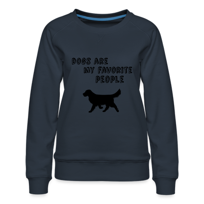 Frauen Premium Pullover - Favorite Dog - Navy